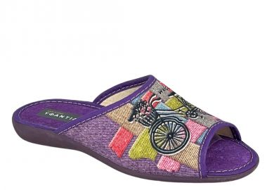 Γυναικείες Παντόφλες Σπιτιού | Υφαντίδης | 624491 | Μωβ - Υφαντίδης - 